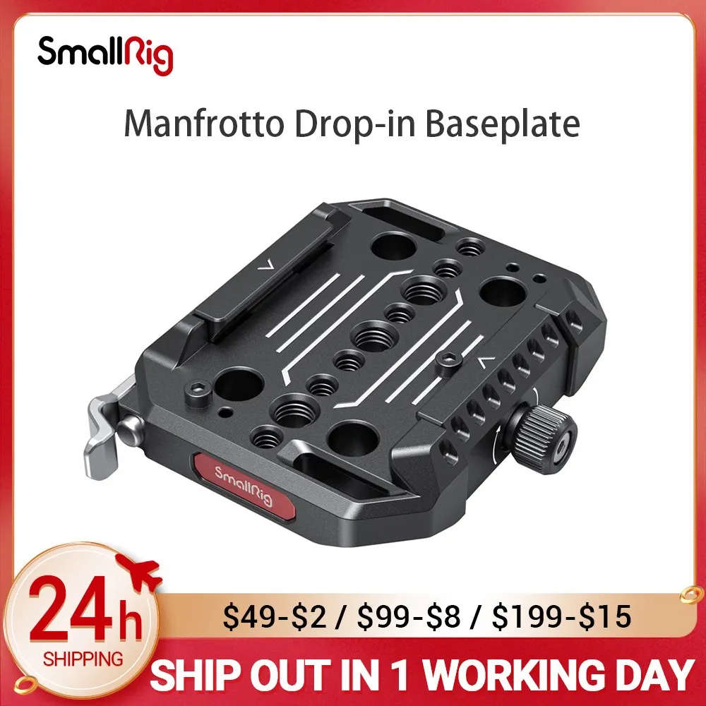 

SmallRig Manfrotto Drop-in Baseplate For 501PL-type quick release plate 2887