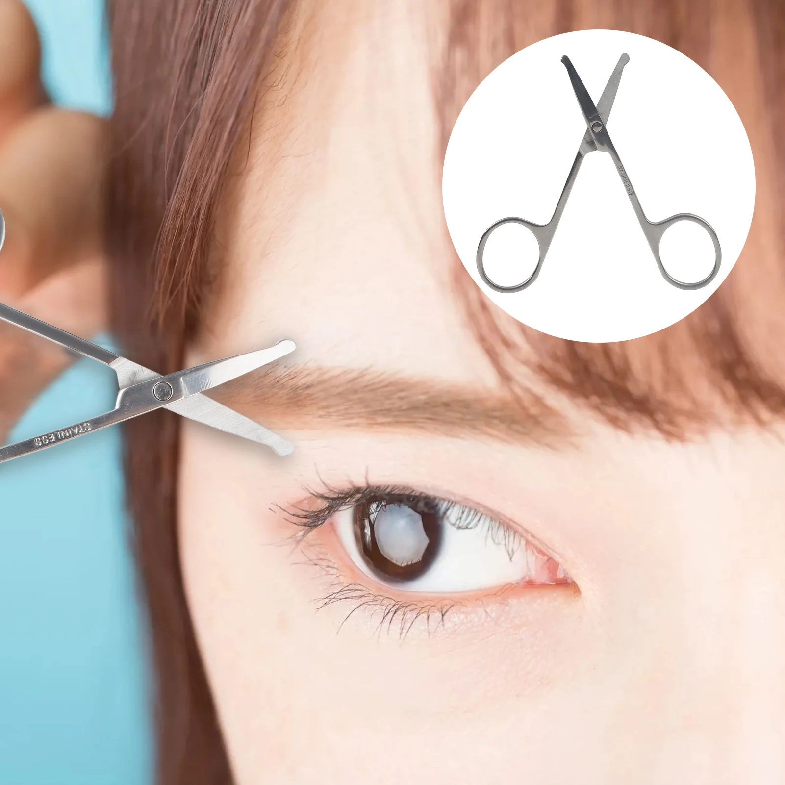 

Ножницы мужской триммер для волос в носу Универсальный женский триммер для бровей инструмент для обрезки бровей для начинающих