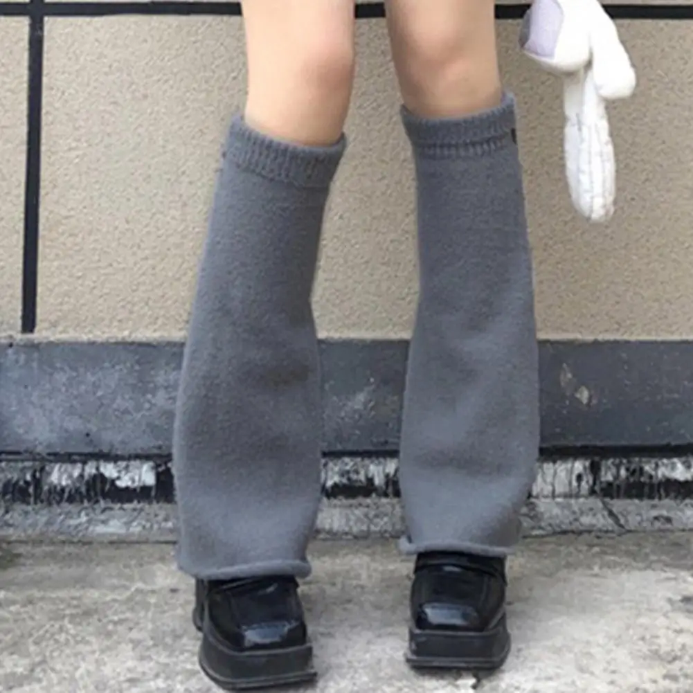 1 Pair Casual Leg Socks Medium Tube Autumn Winter Leg Warmers Loose Japan Style Leg Socks