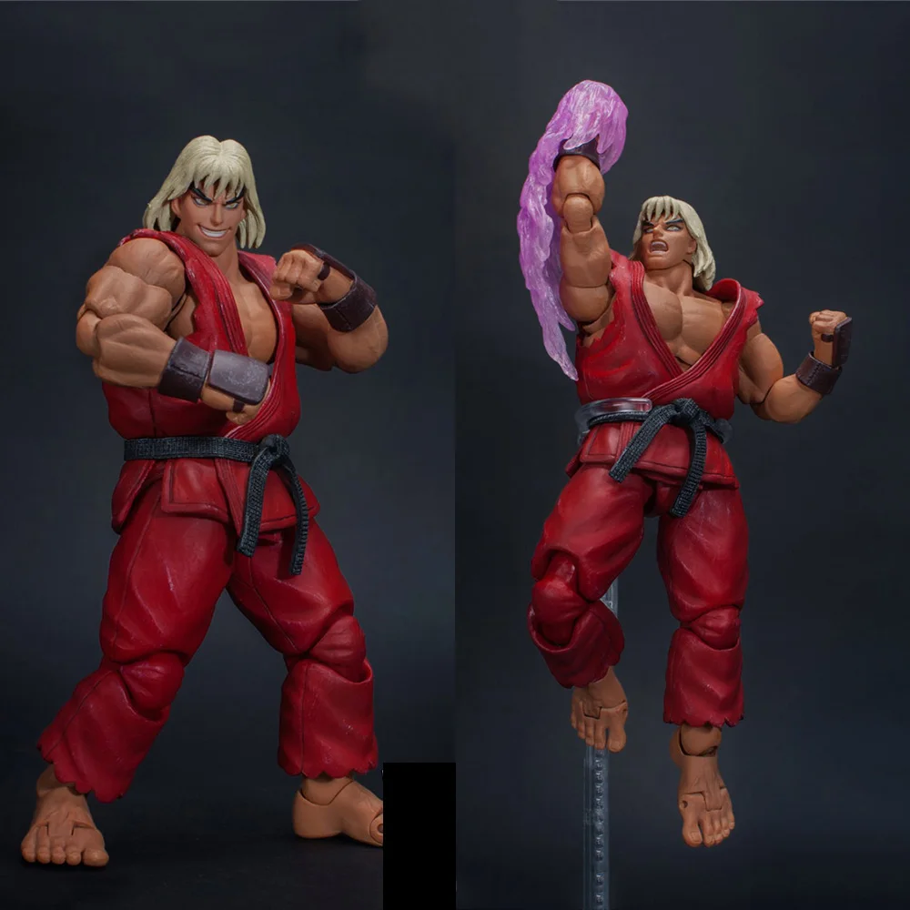 

In Stock Storm Toys 1/12 Violent Ken Street Fighter II Full Set 6'' Action Figure with Three Replace Head For Fans Collection