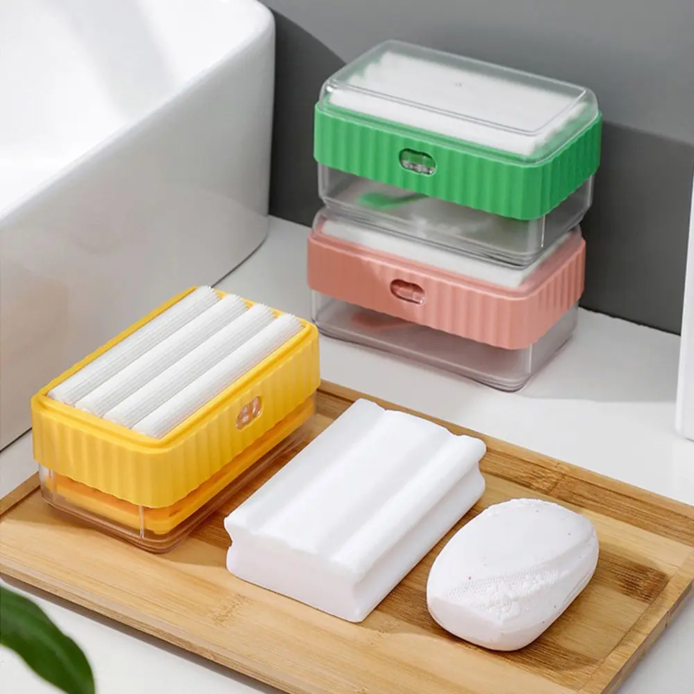

Filling Dishwashing Container With Brush Soap Pump Dispenser Foam Bottle Detergent Dispenser Cleaning Liquid Box