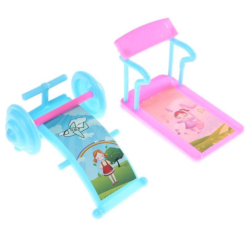 

2pcsset Dollhouse Fitness Equipmen