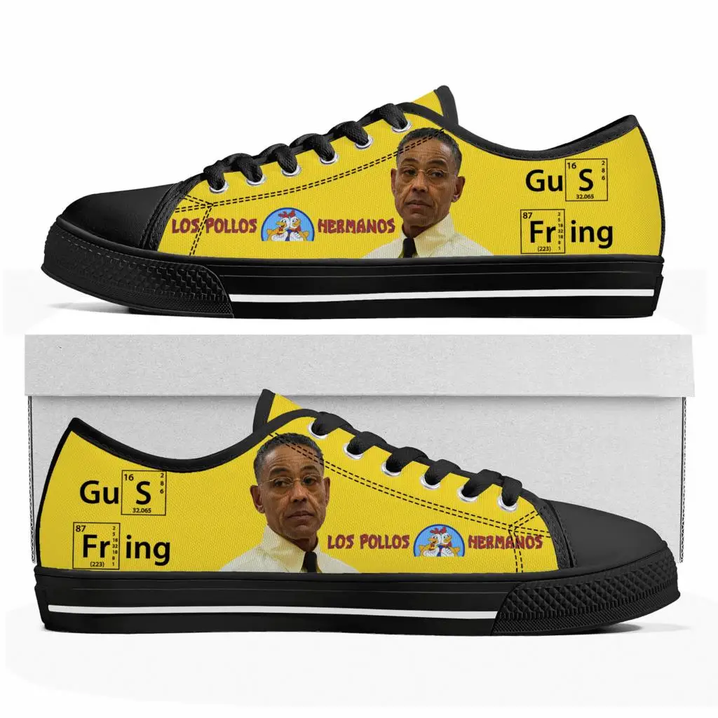 

LOS POLLOS HERMANOS Low Top Sneakers Mens Womens Teenager Canvas High Quality Gustavo Gus Fring Sneaker Casual CustomizedShoes