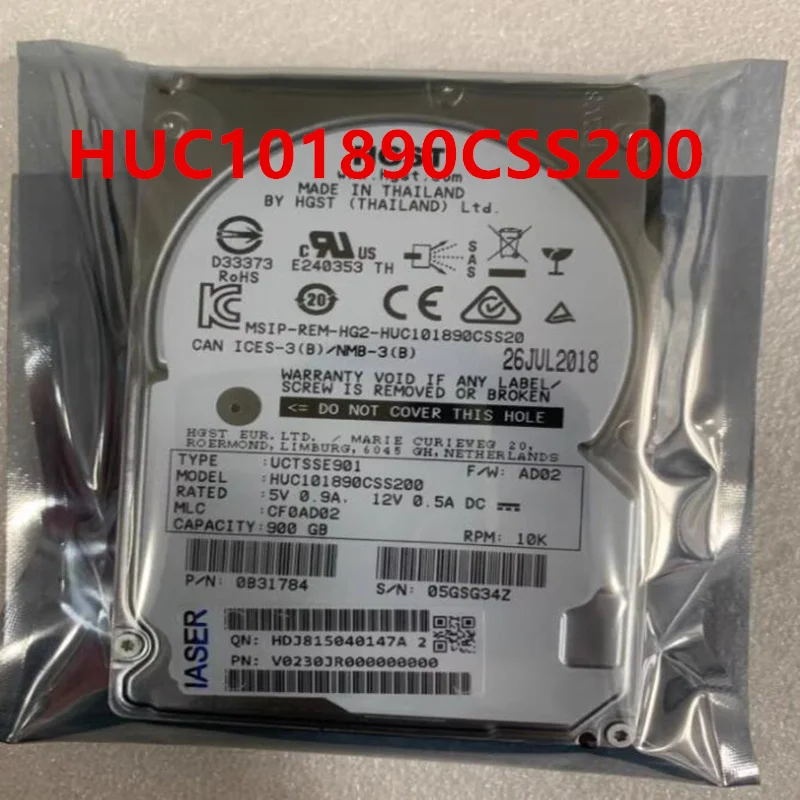 

Original New Hard Disk For HGST 900GB SAS 2.5" 10K 128MB Server HDD For HUC101890CSS200