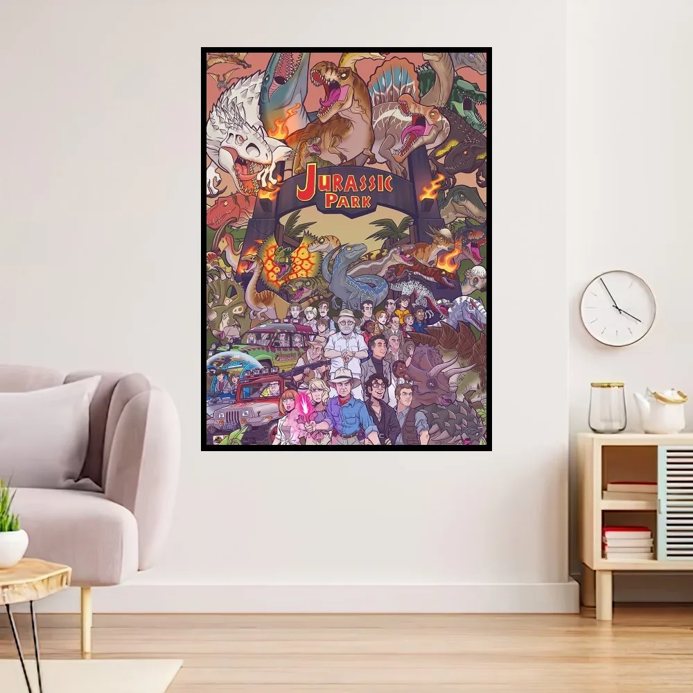Постер в стиле фильма Парк Юрского периода Настенная картина с принтом для
