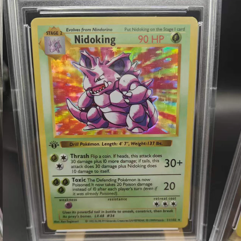 Коллекционная карта для игры PTCG DIY 1999, английская версия, 1ST VENUSAUR-HOLO Mewtwo-Holo, рейтинг 10 баллов, аниме-карта, подарок, игрушка (art.: 3920da2ca7cd7) - 3920da2ca7cd7