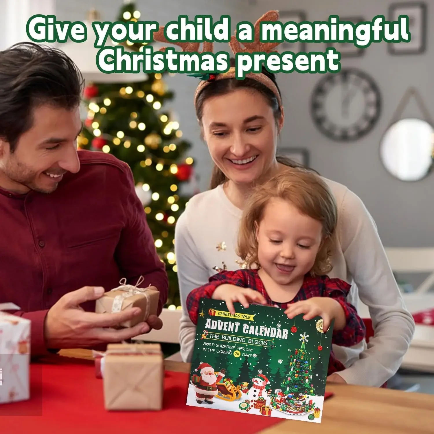 Адвент-календарь на 2024 год набор для строительства рождественской елки со