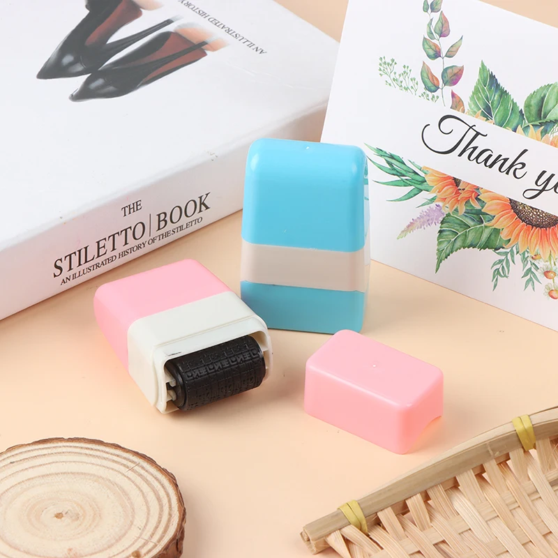 

1PC Identity Theft Protection Roller Stamp Guard Document Security ID Privacy Data Seal Roller Garbled Seal Express Skribble Pen