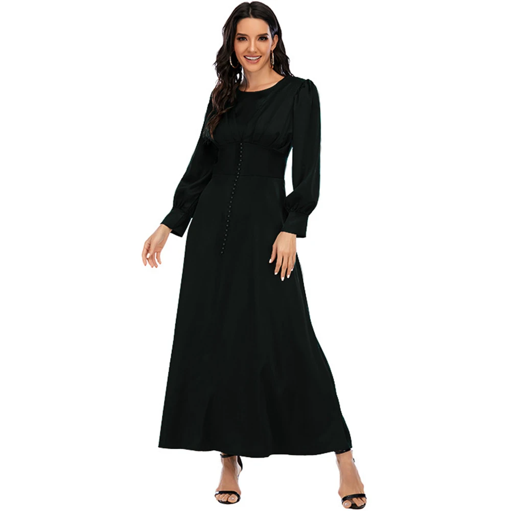 Роскошное мусульманское платье Дубай 2024 Abaya для женщин Eid Arabic Femme вечерние Jalabiya
