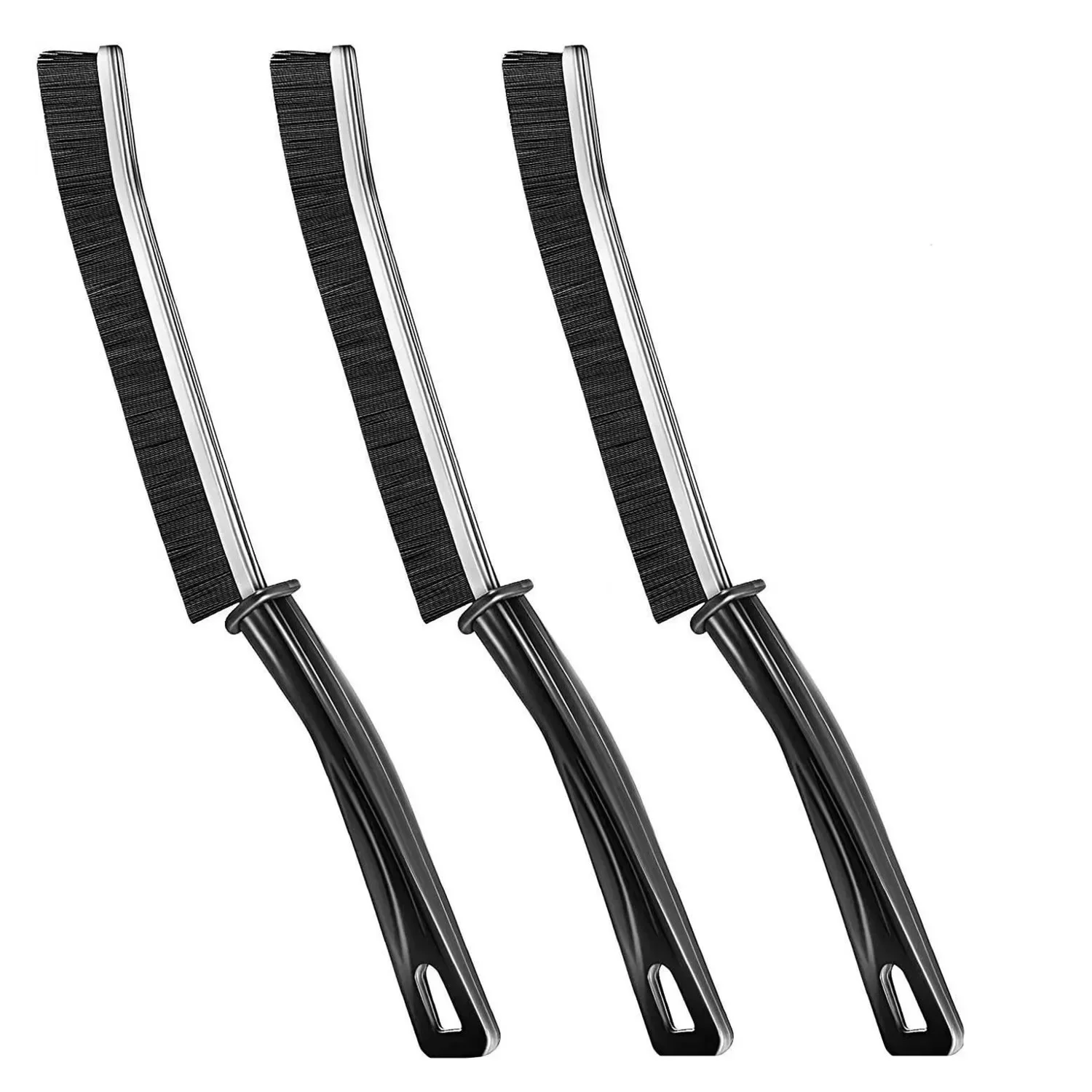 

Набор Из 3 Щеток Для Чистки Плитки В Автомобиле И На Кухне, Прочные Щетки Из Сплава С Нейлоновой Щетиной, Угловые Скребки