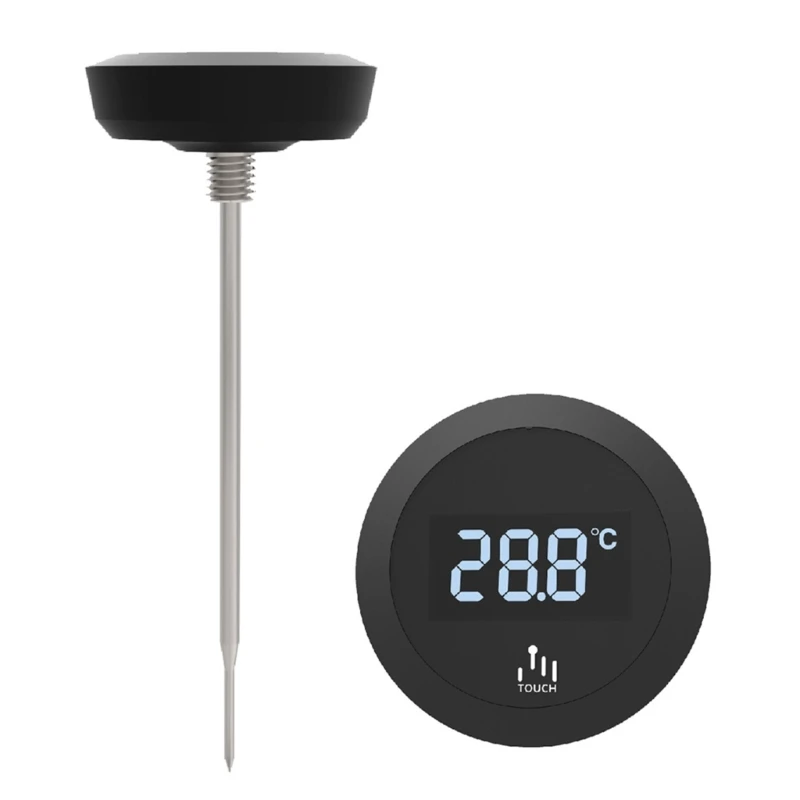 

Tea-Food Thermometer Electronic Temperature Alarm Cooking Sugar Kitchen BBQ