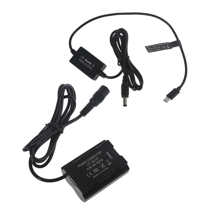 

Adapter Power Cable for Dc Coupler Kit Replace NP-W235 Dummy for X-T4 VG-XT4 Camera Digital