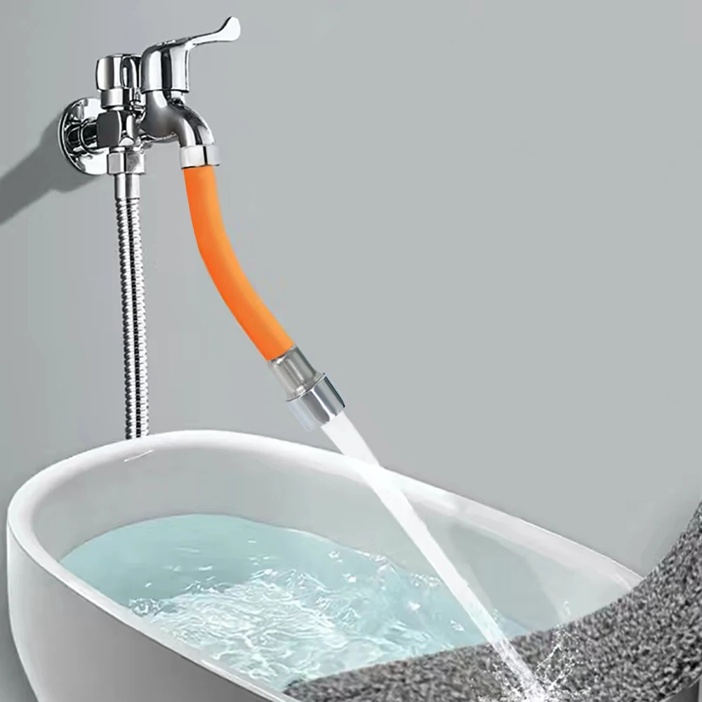 Удлинительная трубка для водопроводного крана ванной комнаты 360° ° Вращающийся