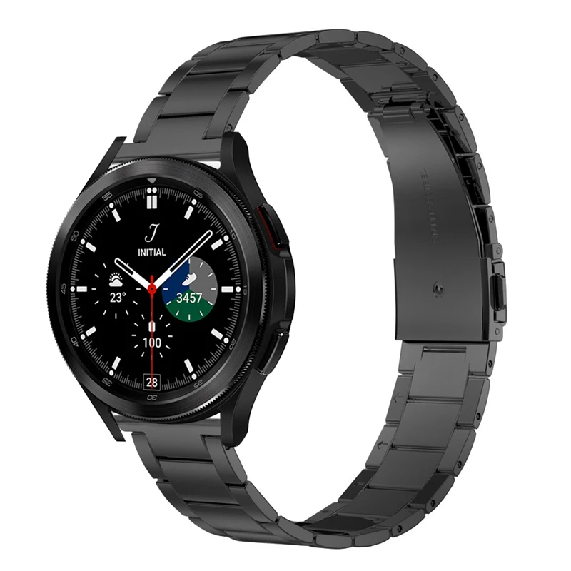 

Ремешок из нержавеющей стали для Samsung Galaxy Watch 4 40 мм 44 мм, тонкий браслет для Galaxy Watch 4 Classic 46 мм 42 мм, 20 мм 22 мм