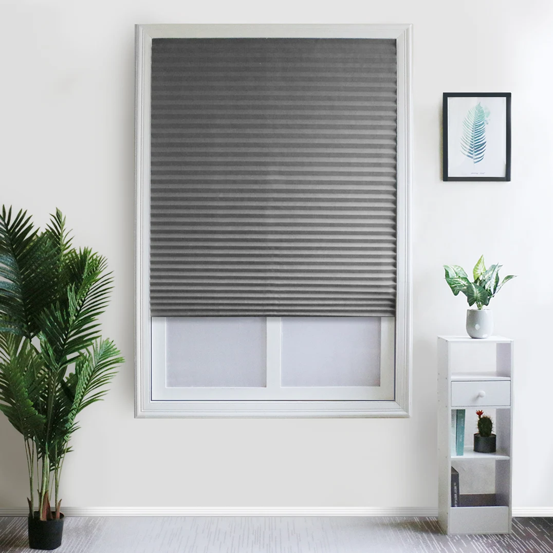 90*230cm Blind for Window Blackout Curtain Pleated Shade Top