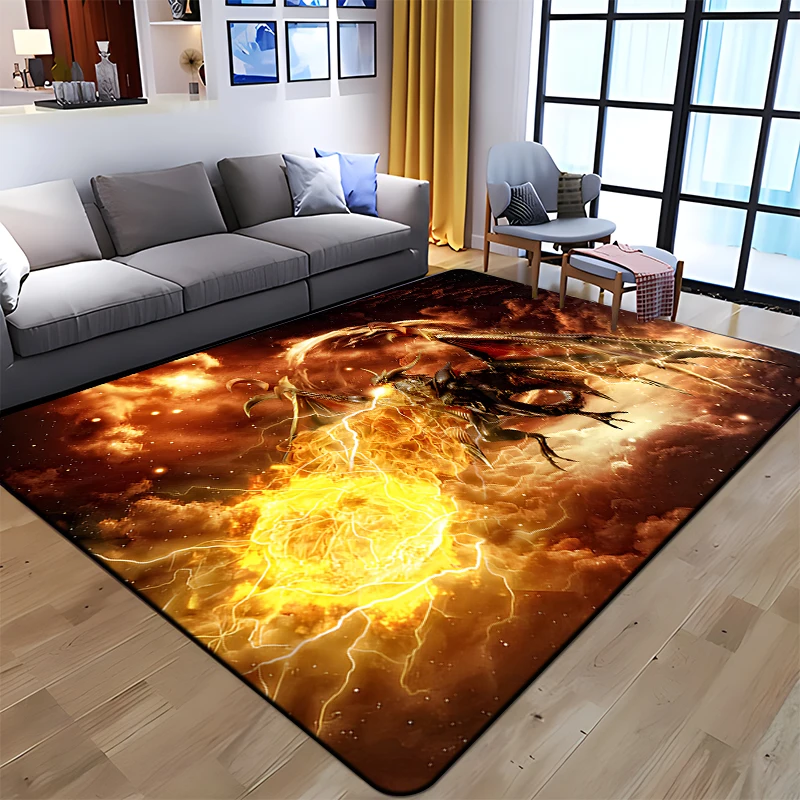 

Final Fantasy Carpet Art Printed Living Room Bedroom Children's Rugs Soft Kitchen Area Rug Non-slip Flannel Carpet Floor Mat