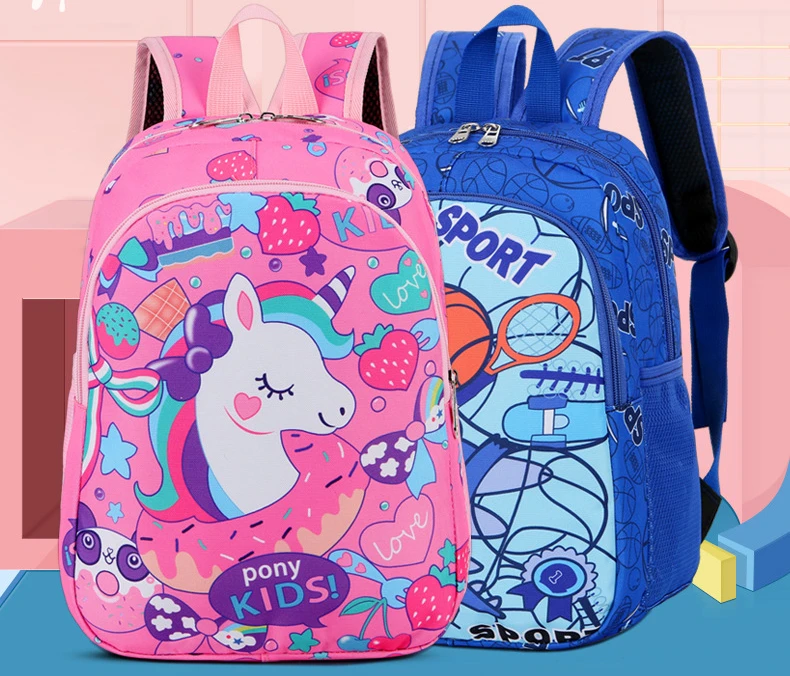 2023 New Fashion Lovely Cartoon Unicorn Dinosaur Children's Schoolbag for Kindergarten Boys and Girls Waterproof Backpacks