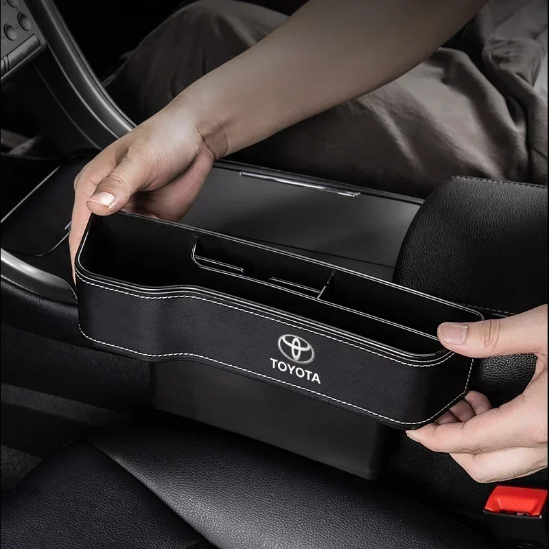 Фото Новый подарок 2025 для Toyota, ящик для хранения автомобильного сиденья, щелевой карман для сиденья, менеджер для Toyota Century Auris FCV Mirai Premio Yar №5