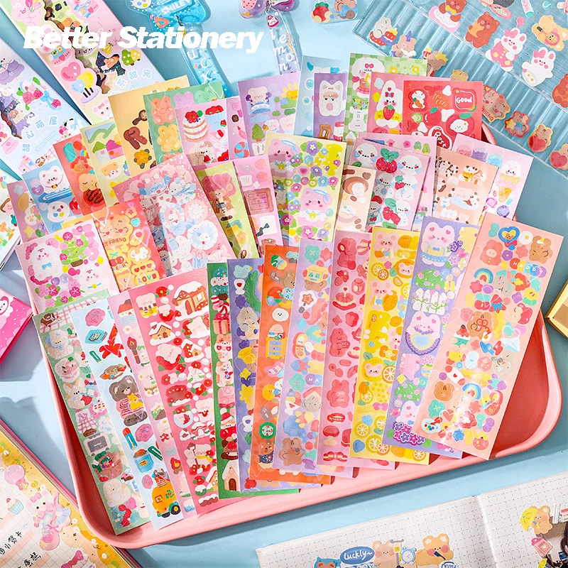 

15 шт., милые наклейки с лазером без повторов, «сделай сам»