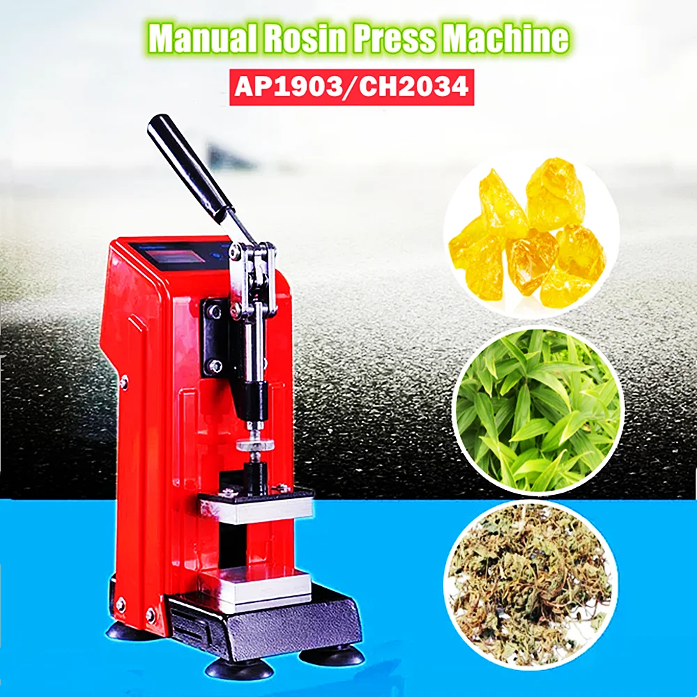 

220V Rosin Press Machine Temp Control Heat Plate Adjustable Presssure MachineWax Concentrate Oil Extracting Extractor Tool