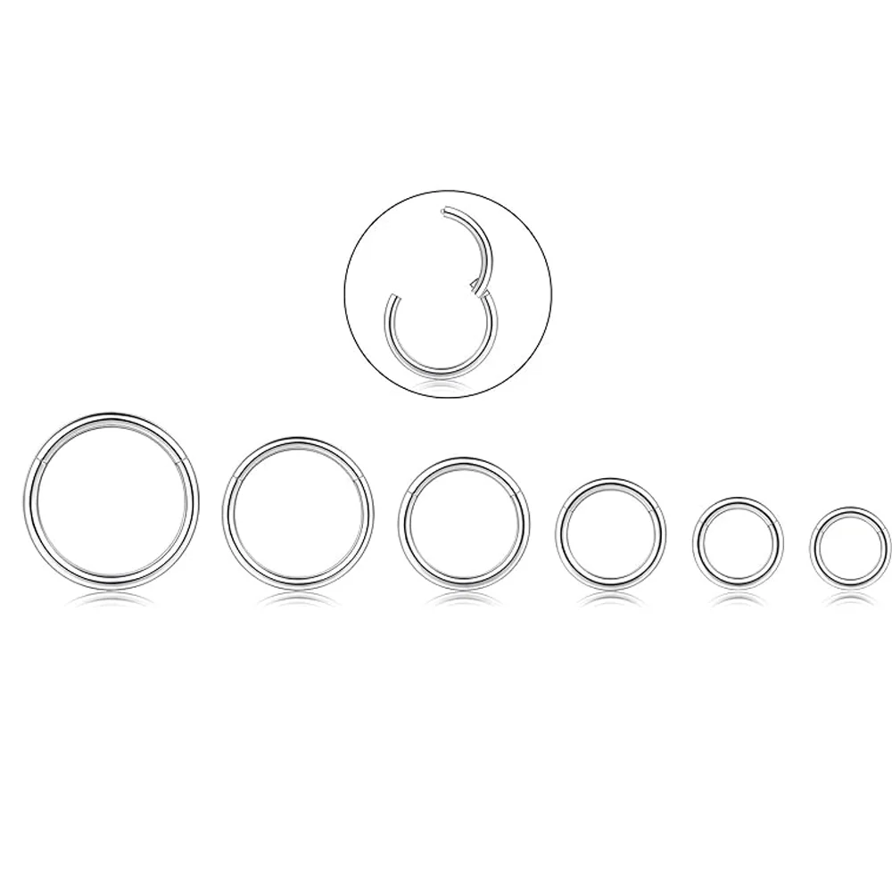Серьги-кольца FASACCO из нержавеющей стали для женщин и девушек гипоаллергенные