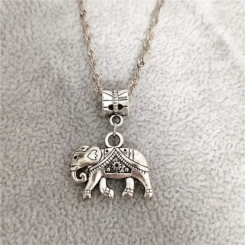 Ожерелье с подвеской в виде слона для женщин и девушек