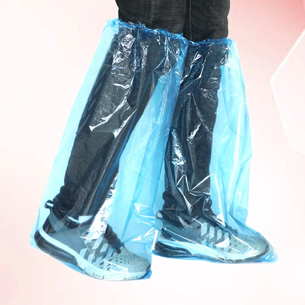 20 шт. защитные бахилы водонепроницаемые одноразовые длинные утолщенные для