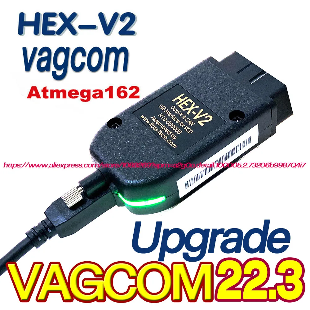2022 популярный новейший VCDSCAN HEX V2 интерфейс VAGCOM 22 3 VAG COM для VW AUDI Skoda Seat Vag