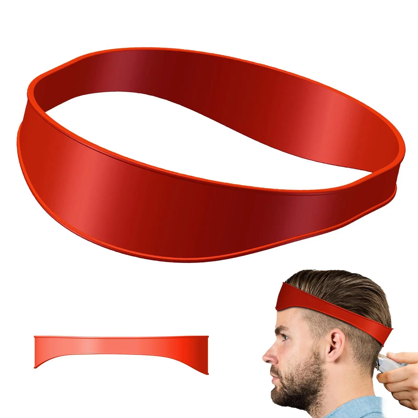 

Изогнутая силиконовая лента для стрижки волос для домашних причесок «сделай сам», направляющая для стрижки