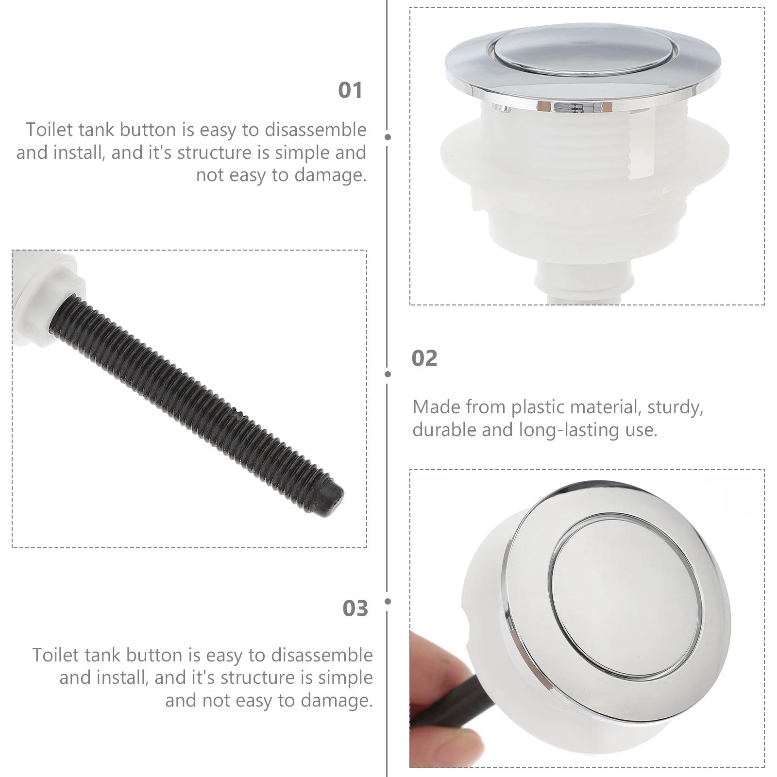 Унитаз одинарный кнопочный выключатель для мытья унитаза задняя крышка