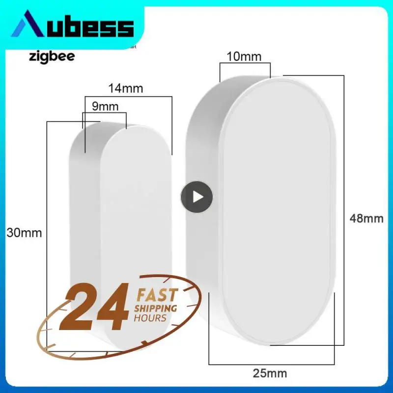 

Умная сигнализация безопасности Alexa Zigbee, беспроводной магнитный датчик для дверей и окон, 1-5 шт.