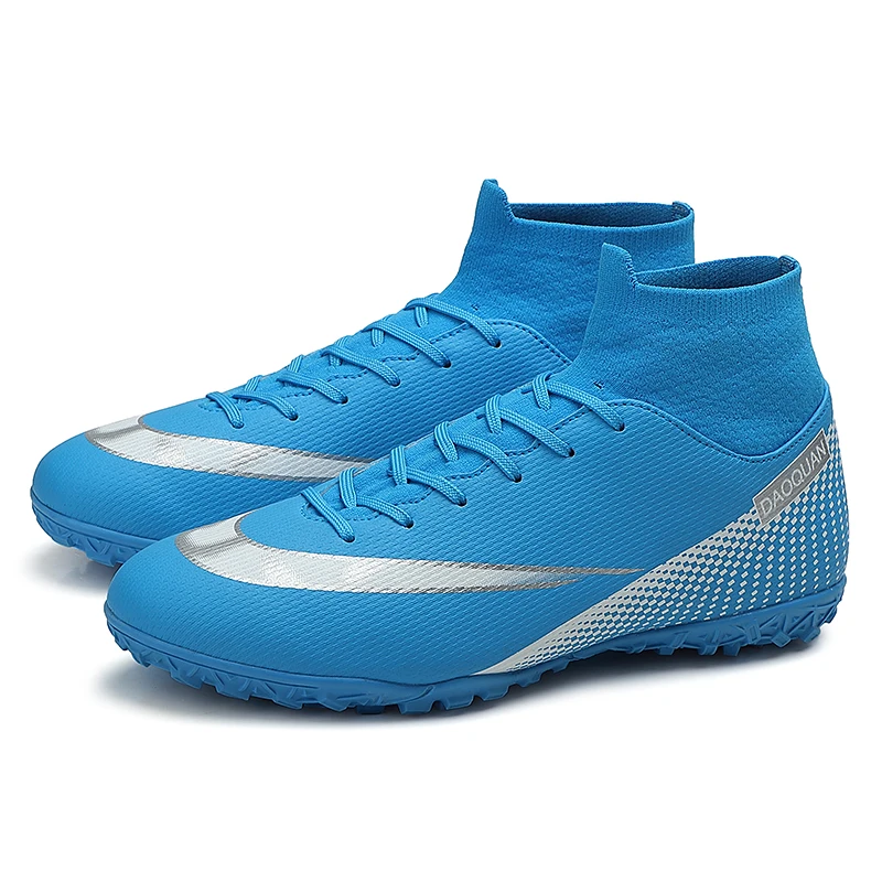 SENAGE Professional Soccer Shoes Men AG/TF High Ankle Football Boots Kids Boys Ultralight Futsal Soccer Cleats Sneakers
