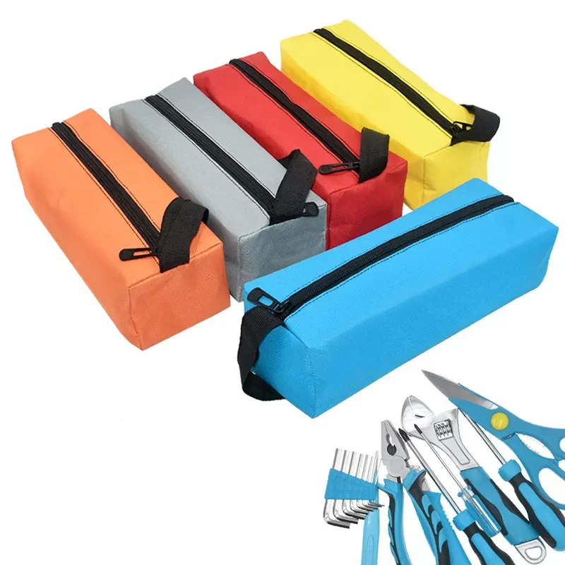 

Oxford Canvas Waterproof Storage Hand Tool Bag Screws Nails Drill Bit Metal Parts Fishing Travel 1pcs Hand Tool Bag Small Screws