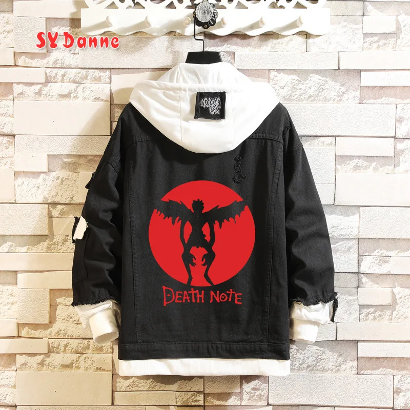

Anime Death Note Hoodies Men Kawaii Cartoonake Two Pieces Sweatshirt Streetwear Yagami Light Harajuku Unisex Tops Sweatshirts