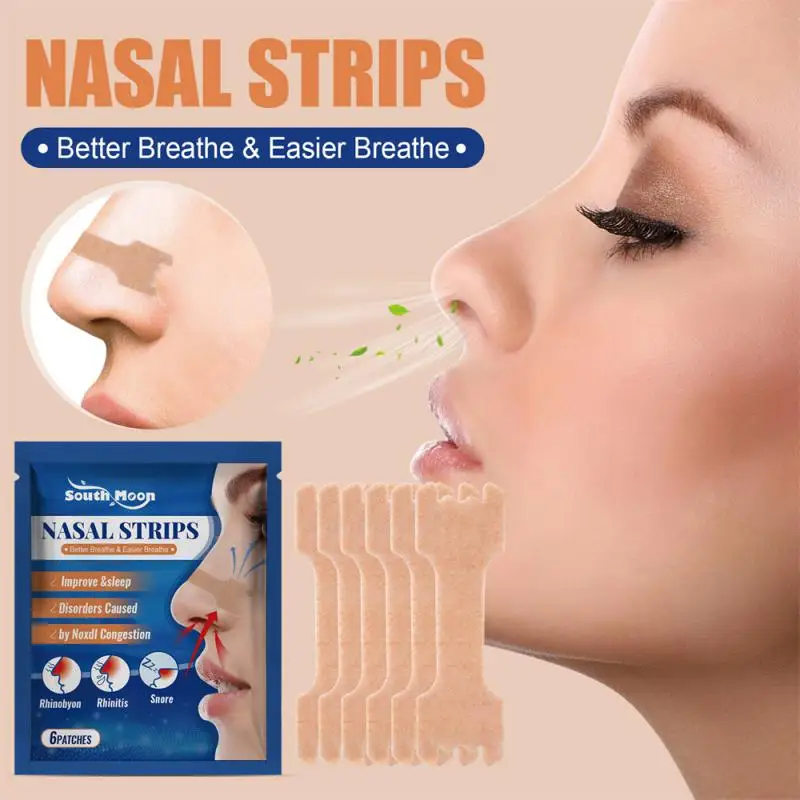 

60Pcs Anti Snoring Nasal Strips For Way Help Breathing Reduce Snoring Nasal Strips Better Sleep Easier Breath Nasal Patch