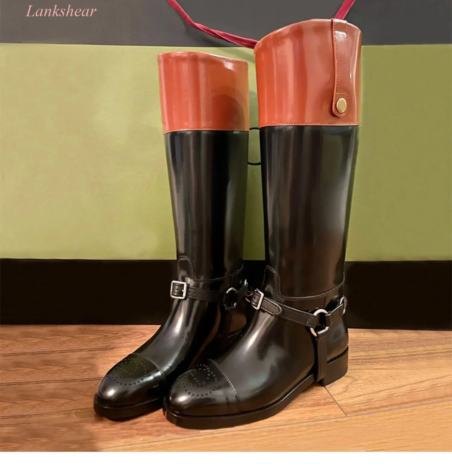 Классические универсальные высокие сапоги женские новые стильные толстые до