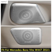 stainless steel door speaker audio loudspeaker sound frame decor cover trim accessories for mercedes benz vito w447 2014 2021