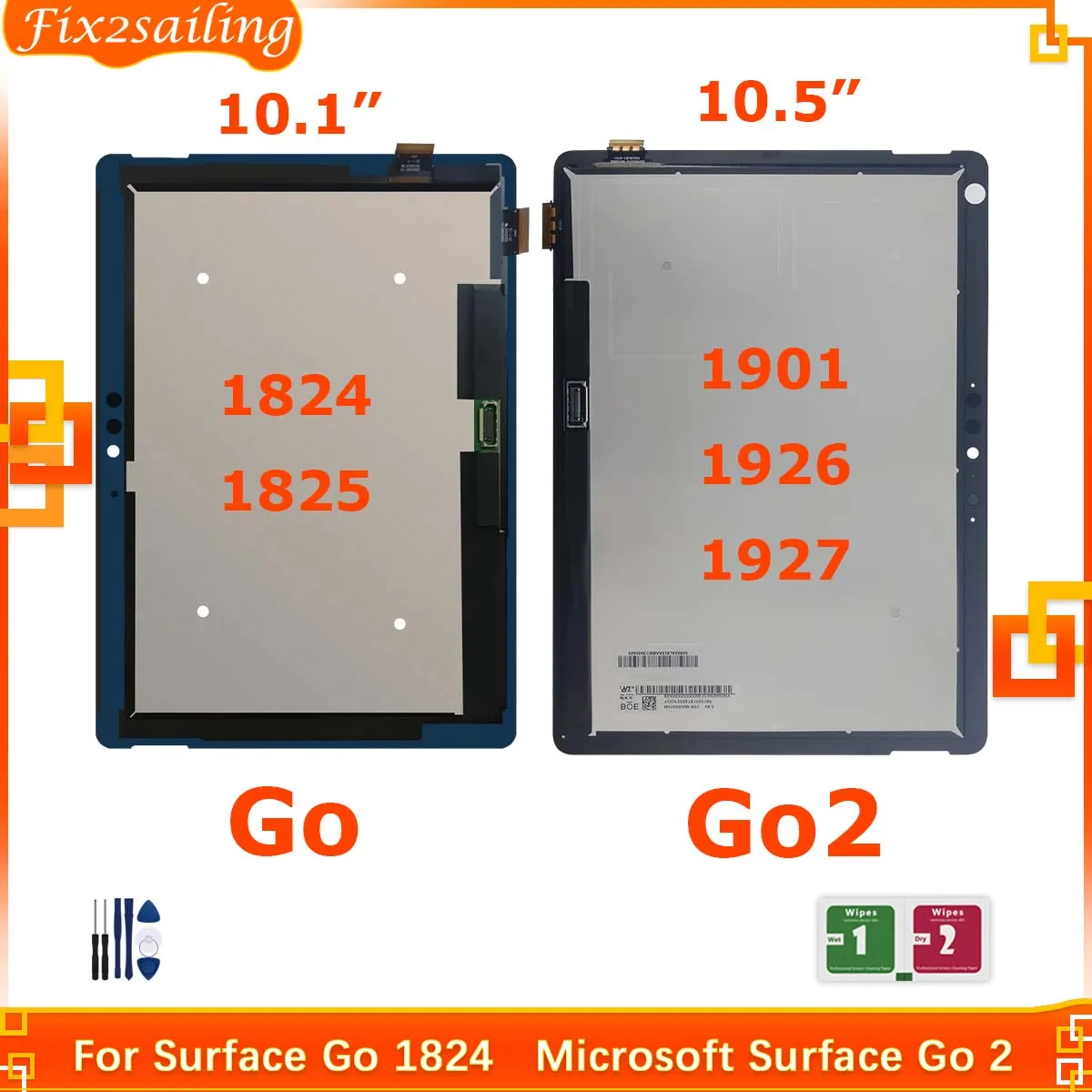 Оригинальный дисплей для Microsoft Surface Go 1 1824 1825 2 1901 1926 LCD кодирующий преобразователь