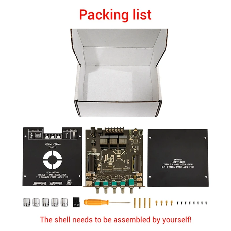 Плата усилителя мощности 2 1 каналов 2X160w + 220W сабвуфер TDA7498E