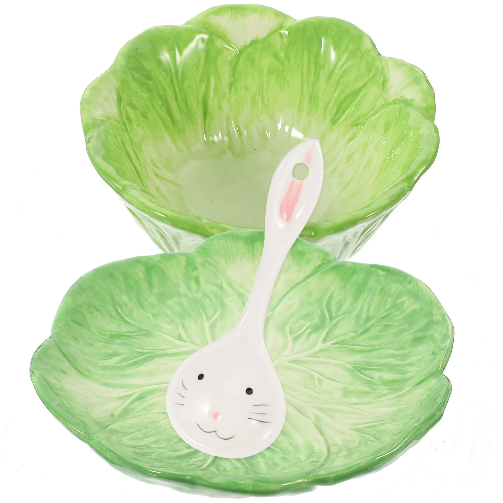 

Bunny Food Bowls Noodle Ramen Daily Use Compact Lunch Supply Reusable Wear Resistant Ceramic