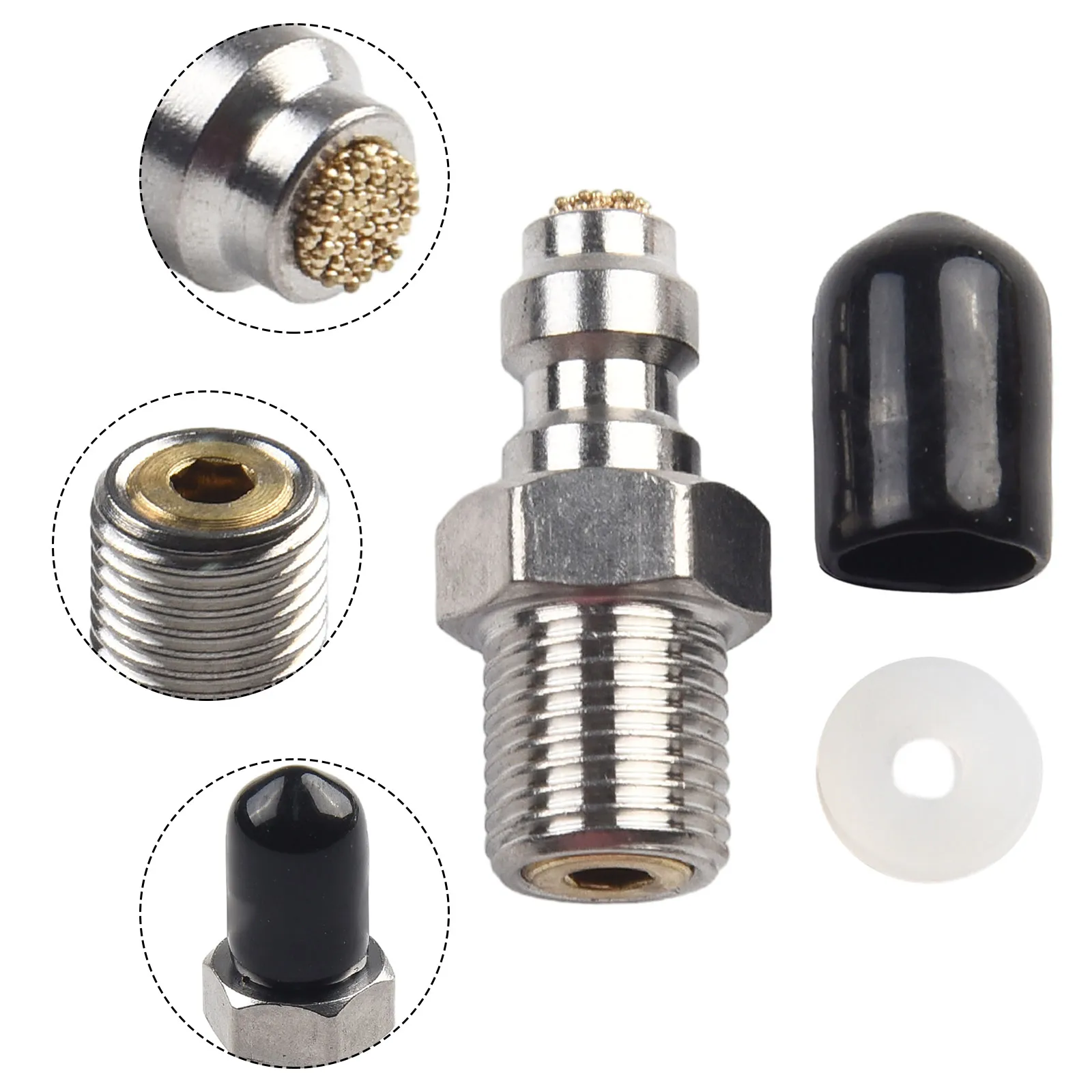 

M10 Male Connector With Filter With Check Valve Quick Connect Check Valve PCP Filling Joint Used For High Pressure Pumps