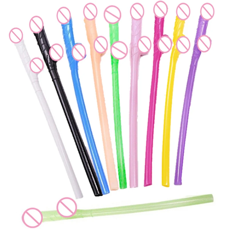 Соломинки для напитков с изображением полового члена для девичника, сексуальной вечеринки и посиделок с подружками в баре, свадебного душа и проведения мальчишника.