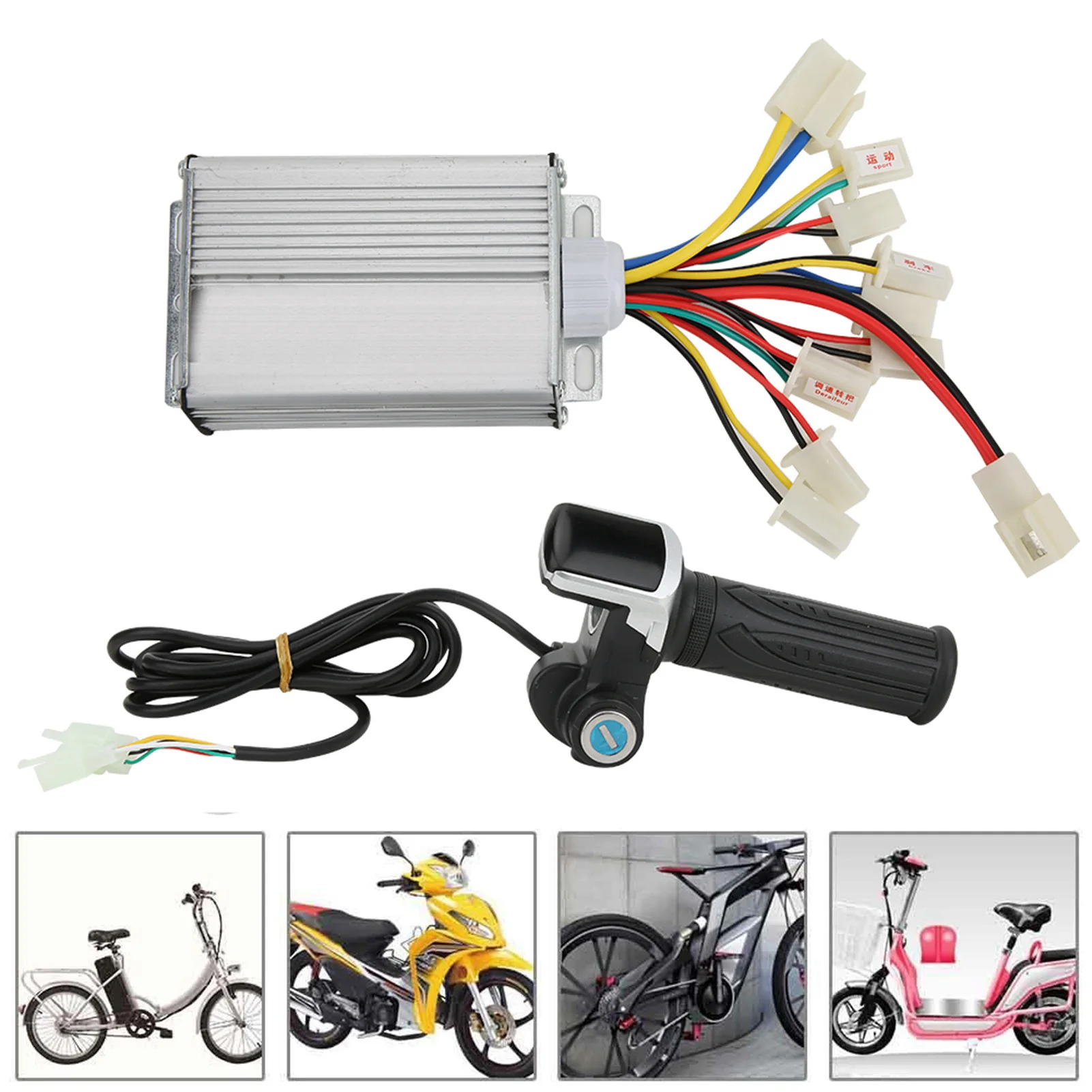 36V1000W Brush E Bike Контроллер и многофункциональный набор ручек дроссельной заслонки с