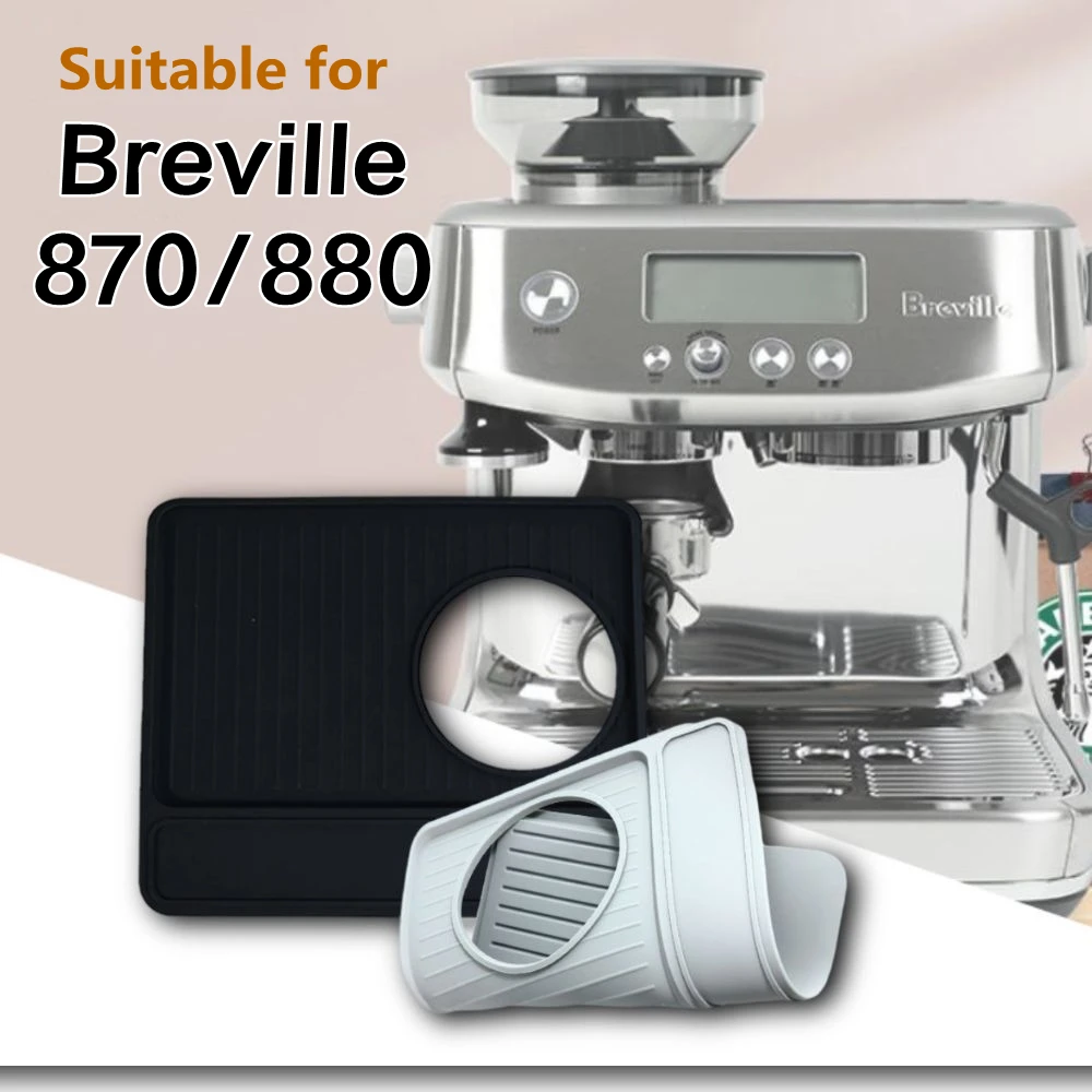 

Breville 870/880 Silicone Coffee Machine Mat, Absorbent Hide Stain Anti-Slip Bar Pad Coffee Bar Accessories for Espresso Machine