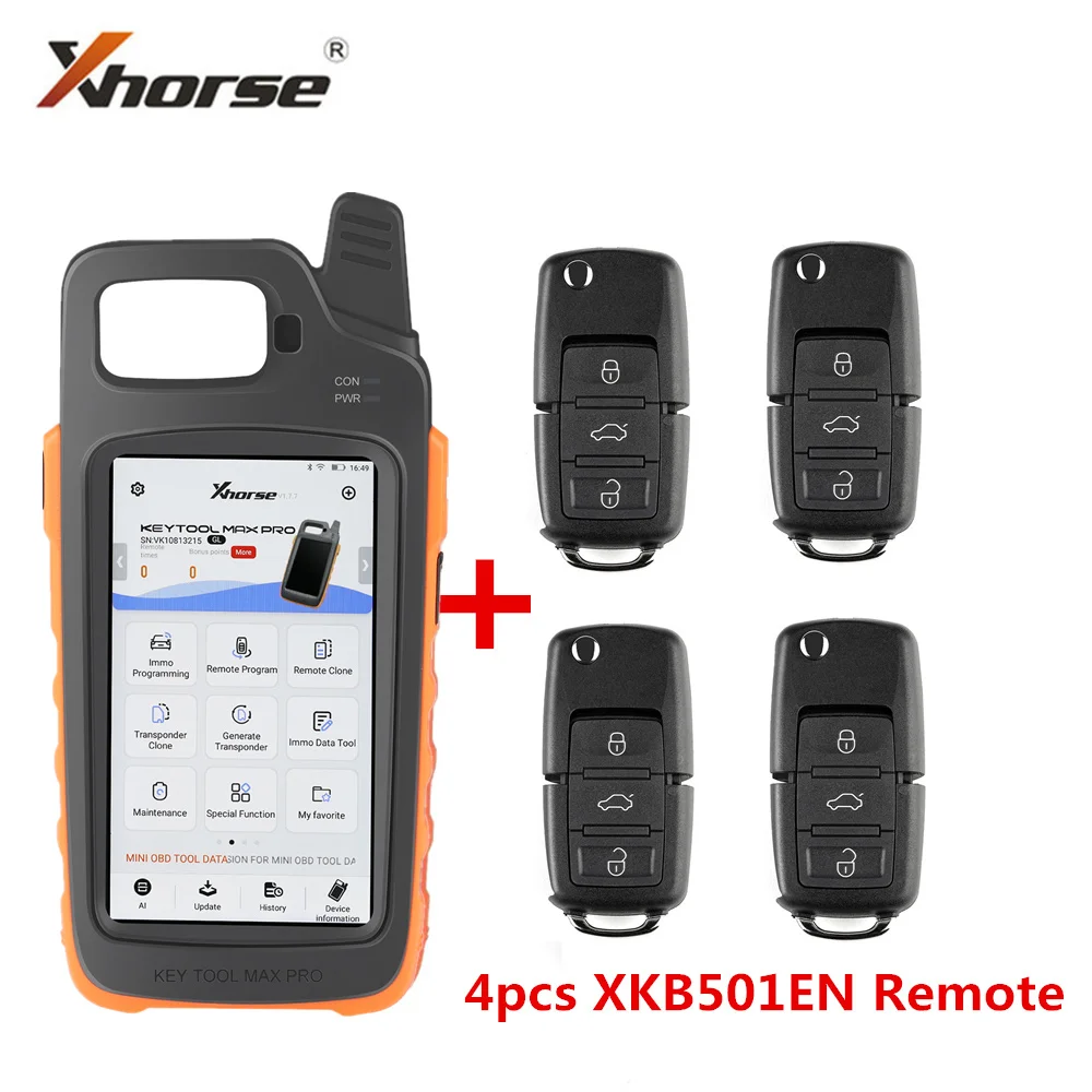 Xhorse VVDI Key Tool Max Pro - сочетание функций Mini OBD и поддержка чтения напряжения и утечки тока.