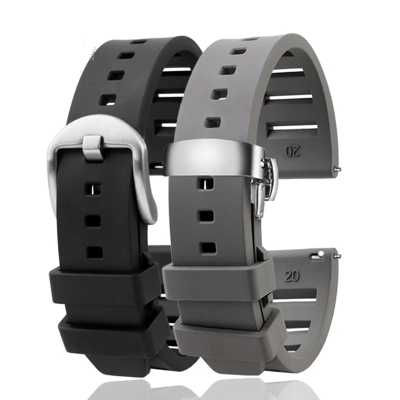 20mm Fluorine rubber For Omega X Swatch Joint MoonSwatch Constellation Planetary Men Women Waterproof Sport Watch Strap