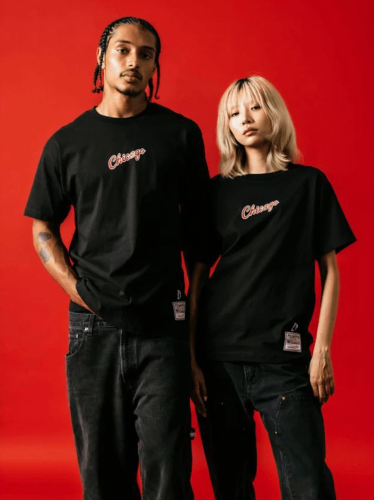 

Новинка 2023, осенне-зимняя рубашка SugaT с перекрестными краями, блестящая Футболка (kniers) knфитили, Bulls, Warrior, мужские и женские футболки