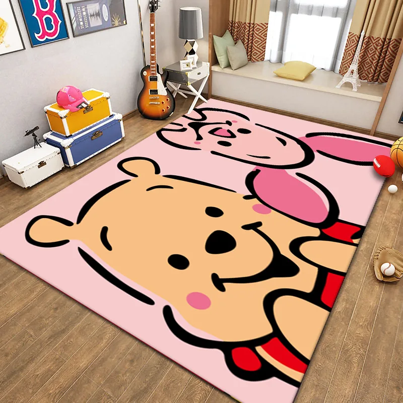

Disney Winnie The Pooh Tigger 3d Printed Crystal Velvet Carpet Decoration Home Non-Slip Washable Children'S Carpet