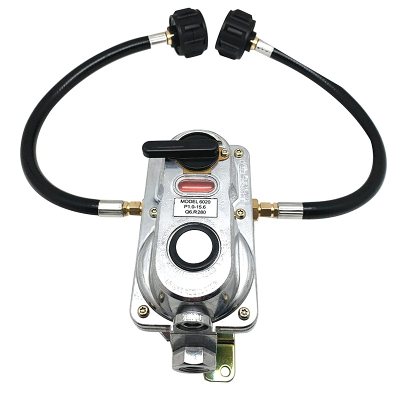 

2-Stage Auto Changeover LP Propane Gas Regulator With Two 12 Inch Pigtails For Rvs, Caravans, Trailers KT12ACR6A