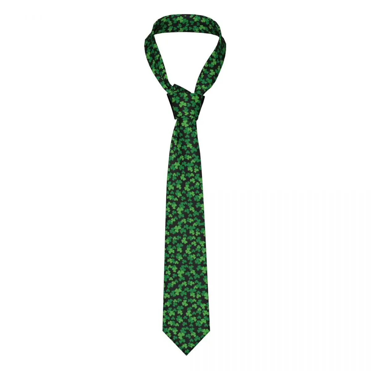 

St Patricks Day Irish Tie Shamrocks Print Business 8CM Neck Ties For Man Gift Blouse Fashion Cravat